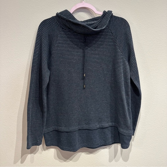 J. Jill Sweaters - J. Jill‎ Blue Cowl Neck Longsleeve Knit Top Size Small